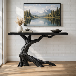 Twisted Branch Solid Wood Console Table