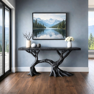 Open Arch Solid Wood Console Table