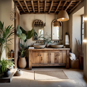 Solid Wood Vanity for Coastal Bathrooms