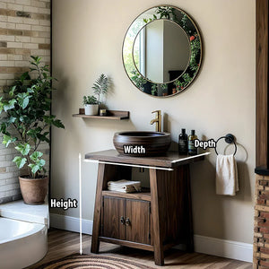 Solid Wood Bathroom Vanity for Spa-Inspired Bathrooms