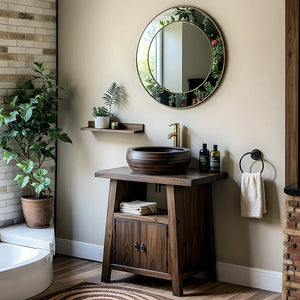 Solid Wood Bathroom Vanity for Spa-Inspired Bathrooms