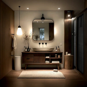 Solid-Wood Vanity for Modern Bathrooms