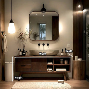 Solid-Wood Vanity for Modern Bathrooms