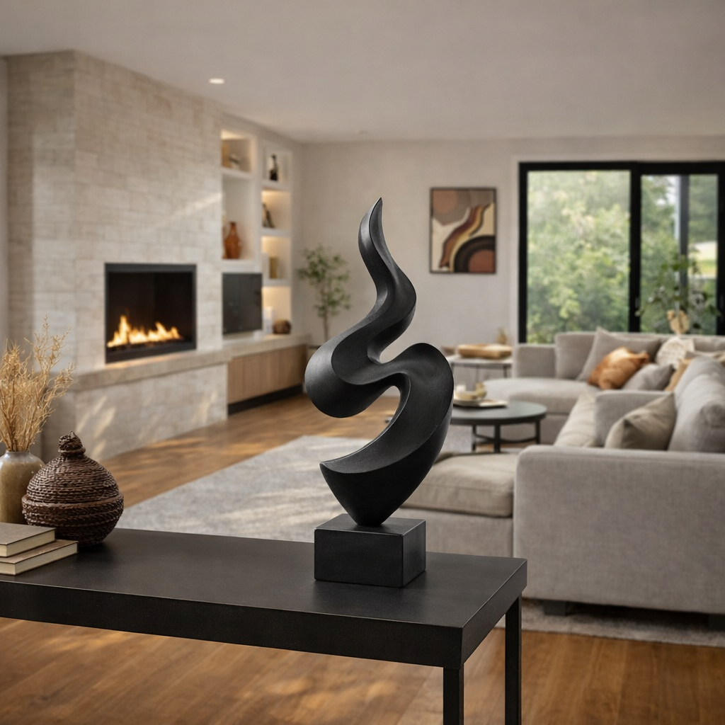 Modern Abstract Sculpture Minimalist Contemporary Table Decor