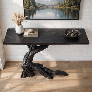 Twisted Branch Solid Wood Console Table