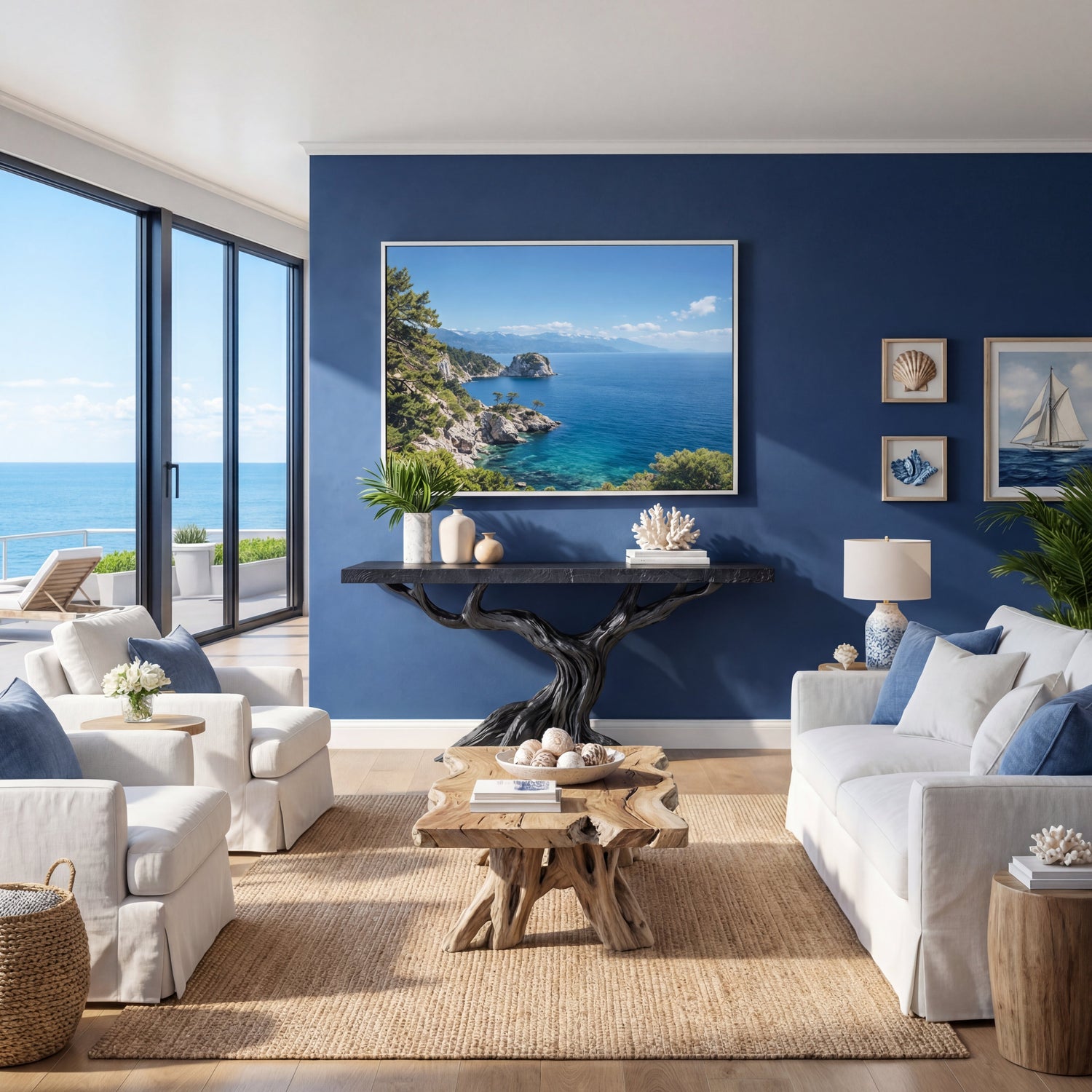 Branch Rise Solid Wood Console Table