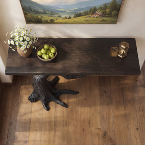 Single Canopy Solid Wood Console Table