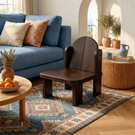 Solid Wood Kids Chair with Rounded Sides for Playrooms or Classrooms