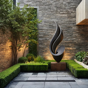 Large Abstract Floor Sculpture for Indoor and Outdoor Spaces