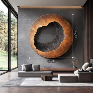 Contemporary Solid Wood Wall Art for Living Room Interior