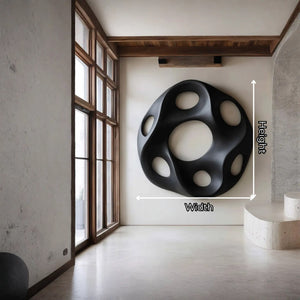 Contemporary Solid Wood Wall Sculpture for Living Room Design