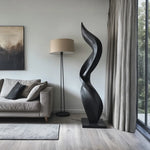 Solid Wood Flow Sculpture for Modern Interior Spaces