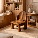 Solid Wood Kids Chair Handcrafted Wooden Chair for Children