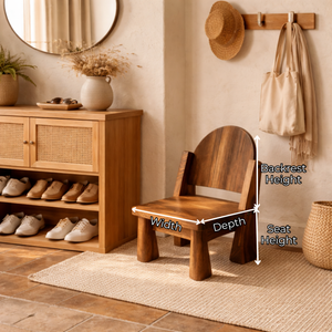 Solid Wood Kids Chair Handcrafted Wooden Chair for Children