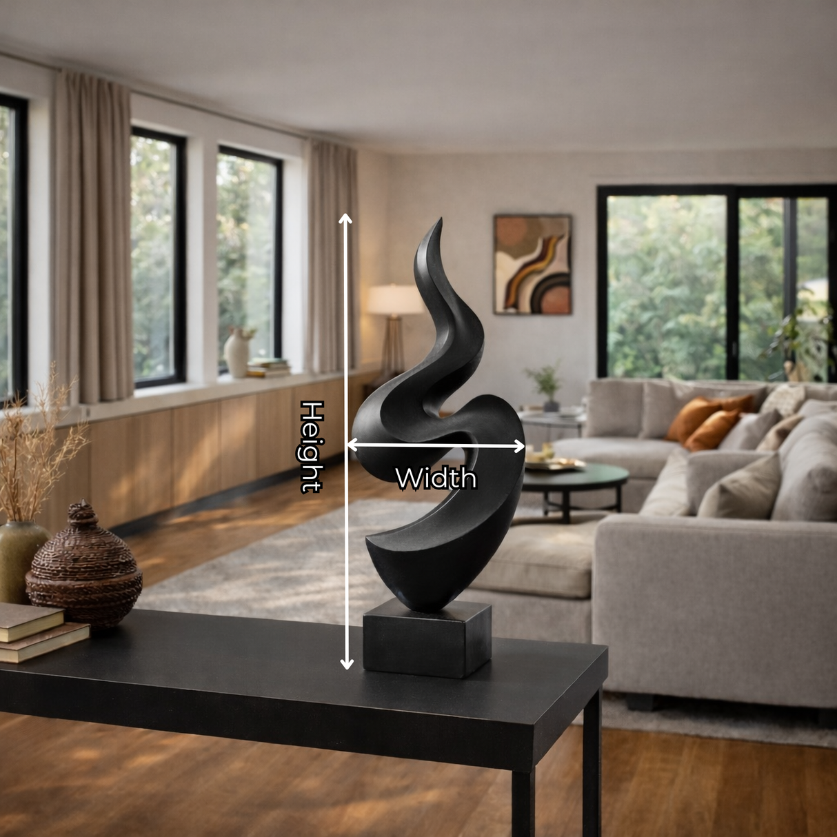 Modern Abstract Sculpture Minimalist Contemporary Table Decor