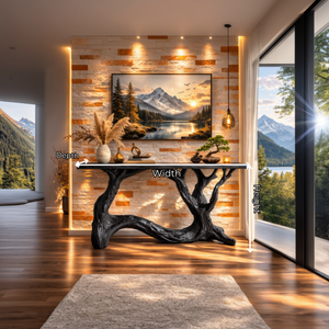 Interwoven Branch Solid Wood Console Table