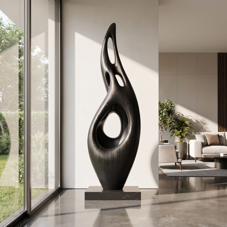 Solid Wood Contemporary Sculptural Form for Luxury Interior Spaces