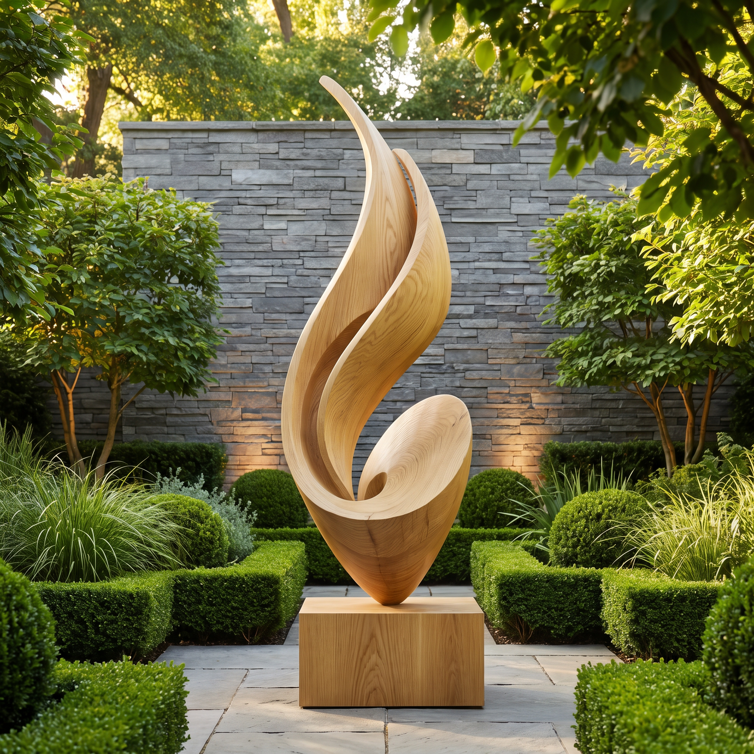 Large Abstract Floor Sculpture for Indoor and Outdoor Spaces