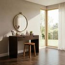 Solid Wood Vanity Table with Drawers for Warm Minimalist Interiors